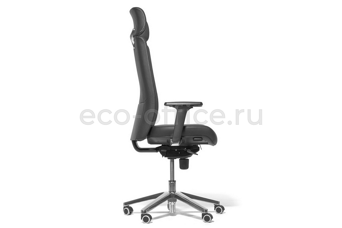 Кресло руководителя Profoffice РОНАН Ш RONAN W Dakota black NEW Чёрная кожа  стоимость