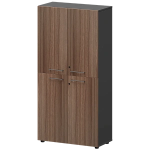 Шкаф высокий закрытый Protech СМШ48.2.28F Темный шимо/Графит фото