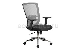 Кресло офисное RV Chair FIX 831E Серая сетка / Чёрная ткань фото
