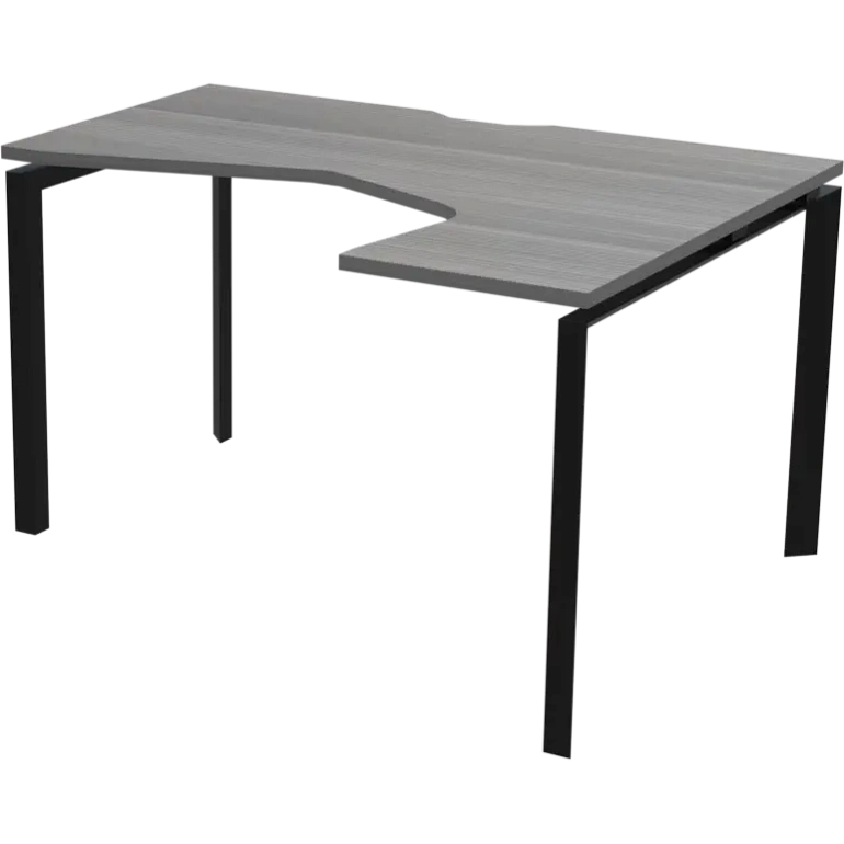 стол эргономичный правый на металлокаркасе protech нтмп.п-060.пр лиственница/антрацит фото