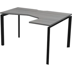 Стол эргономичный правый на металлокаркасе Protech НТМП.П-060.ПР Лиственница/Антрацит фото