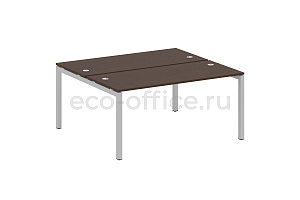 Рабочая станция METAL SYSTEM QUATTRO 5x5 50БП.РАС-СП-2.4 Венге Цаво / Серый металл фото
