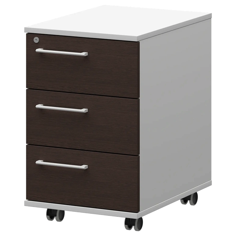 тумба мобильная/подвесная правая protech kzt-61r дуб венге/белый фото