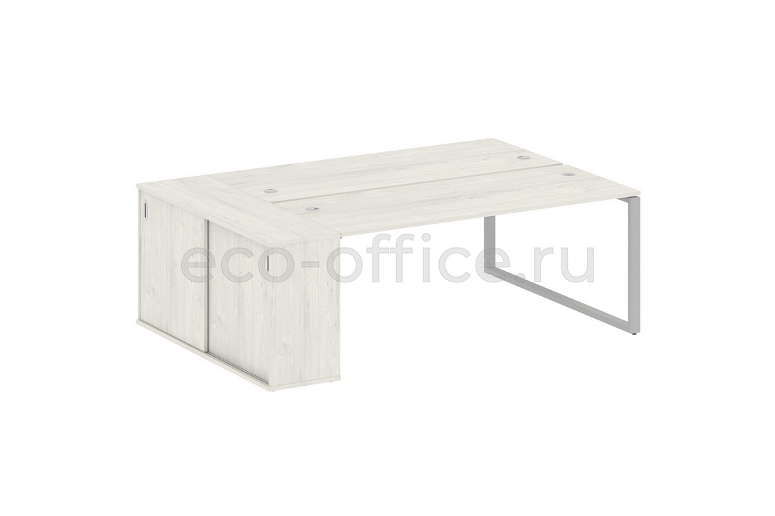 Рабочая станция с опорным шкафом-купе METAL SYSTEM STYLE БО.РС-СШК-1.5 Дуб Наварра / Серый металл  стоимость