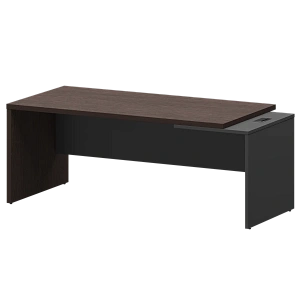 Стол руководителя правый Protech KZ-20R Дуб венге/Графит фото