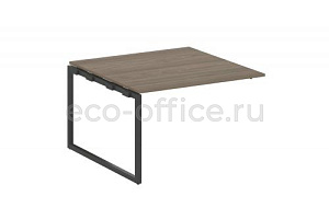 Проходной наборный элемент переговорного стола METAL SYSTEM QUATTRO 4x4 40БО.ППРГ-2 Вяз Благородный / Антрацит металл фото