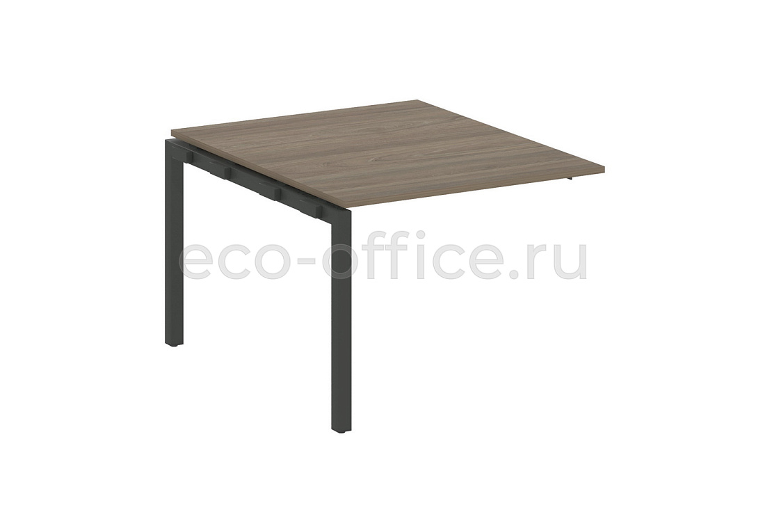 Проходной наборный элемент переговорного стола METAL SYSTEM QUATTRO 5x5 50БП.ППРГ-1 Вяз Благородный / Антрацит металл   стоимость