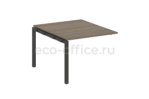 Проходной наборный элемент переговорного стола METAL SYSTEM QUATTRO 5x5 50БП.ППРГ-1 Вяз Благородный / Антрацит металл фото