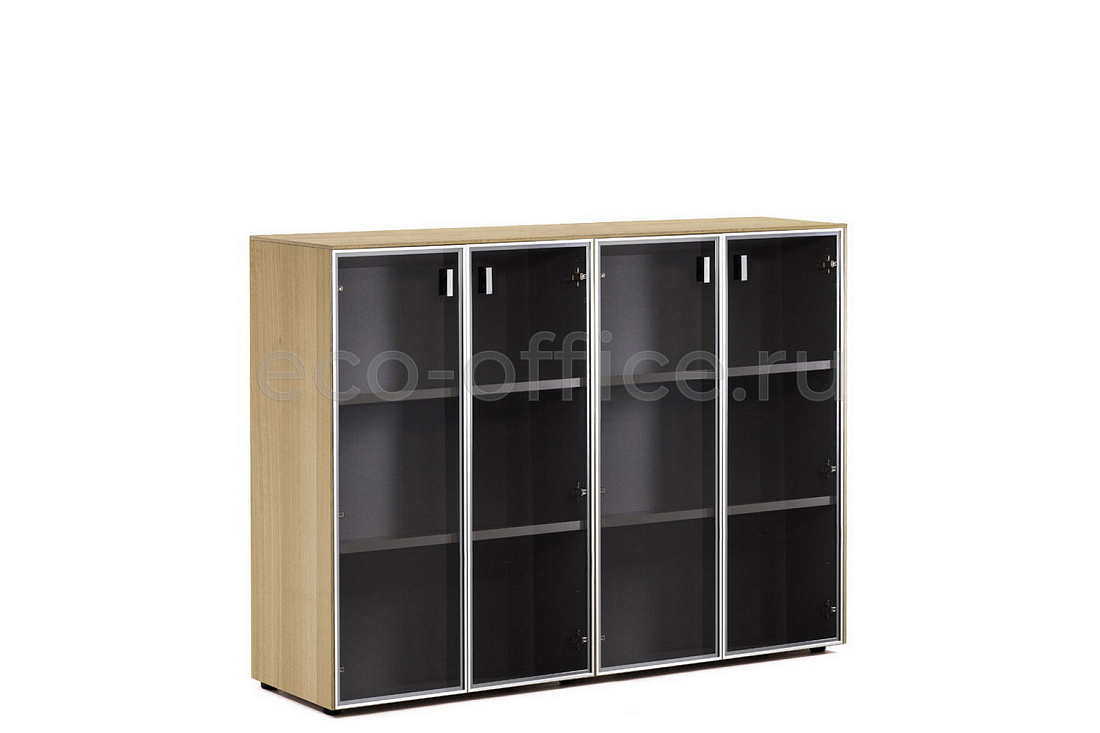 Шкаф-витрина 4 двери ENZO 109 723 ECL-L 51 Эвкалипт Светлый / Хром металл  стоимость