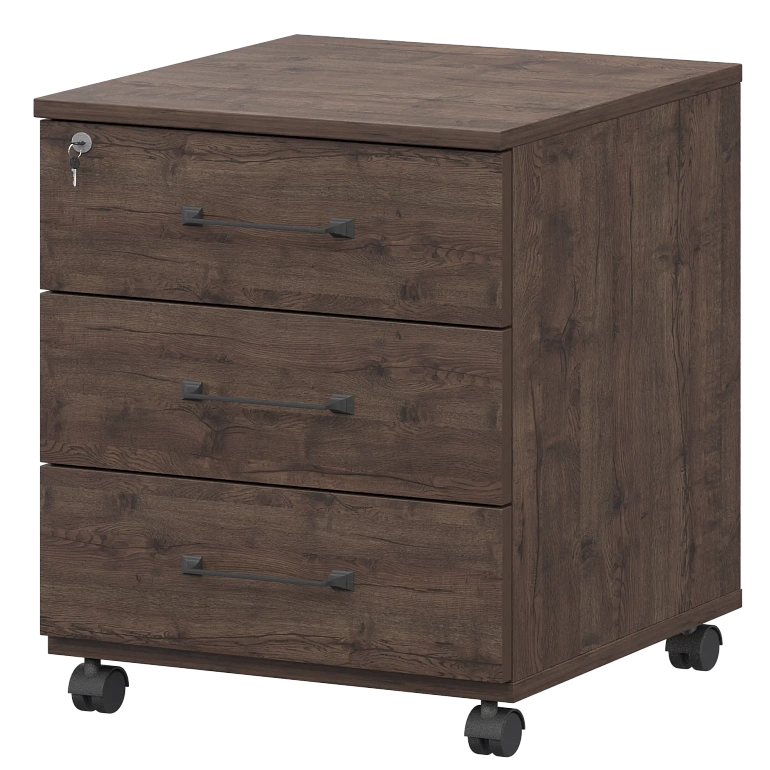 тумба мобильная с центральным замком protech к-923 дуб апрель фото