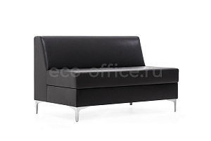 Диван двухместный NEO 2 Ecotex 3001 black Чёрная экокожа фото