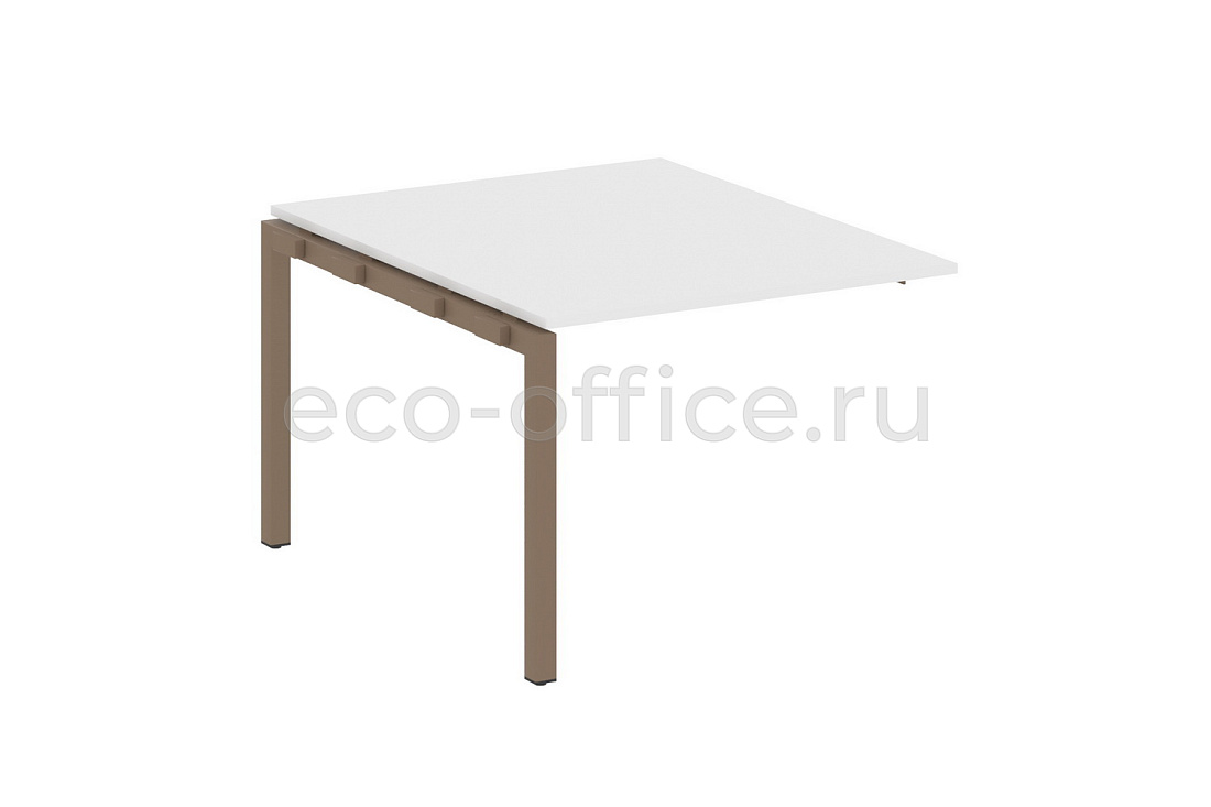 Проходной наборный элемент переговорного стола METAL SYSTEM QUATTRO 5x5 50БП.ППРГ-1 Белый / Мокко металл  стоимость