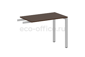 Приставной элемент на П-образном м/к METAL SYSTEM STYLE БП.ПР-3 Венге Цаво / Серый металл фото