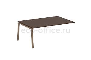 Проходной наборный элемент переговорного стола METAL SYSTEM STYLE БА.ППРГ-5 Венге Цаво / Мокко металл фото