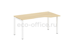Стол криволинейный правый METAL SYSTEM QUATTRO 5x5 50БП.СА-1 Пр Акация Лорка / Белый металл фото
