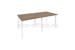 Стол переговорный (2 столешницы) ONIX O.MP-PRG-2.1 Дуб Аризона / Белый металл фото
