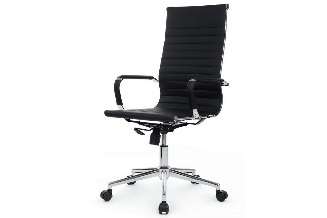 Кресло руководителя RV Chair HUGO 6002-1SEC Чёрная экокожа стоимость