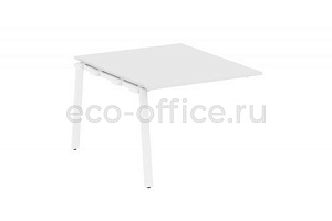Проходной наборный элемент переговорного стола METAL SYSTEM STYLE БА.ППРГ-1 Белый / Белый металл фото