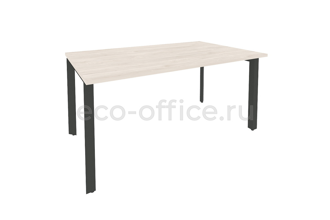 Стол переговорный (1 столешница) ONIX O.MP-PRG-1.4 Денвер Светлый / Антрацит металл купить в Москве
