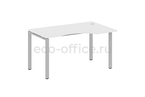 Стол криволинейный правый METAL SYSTEM STYLE БП.СА-2 (R) Белый / Серый металл фото