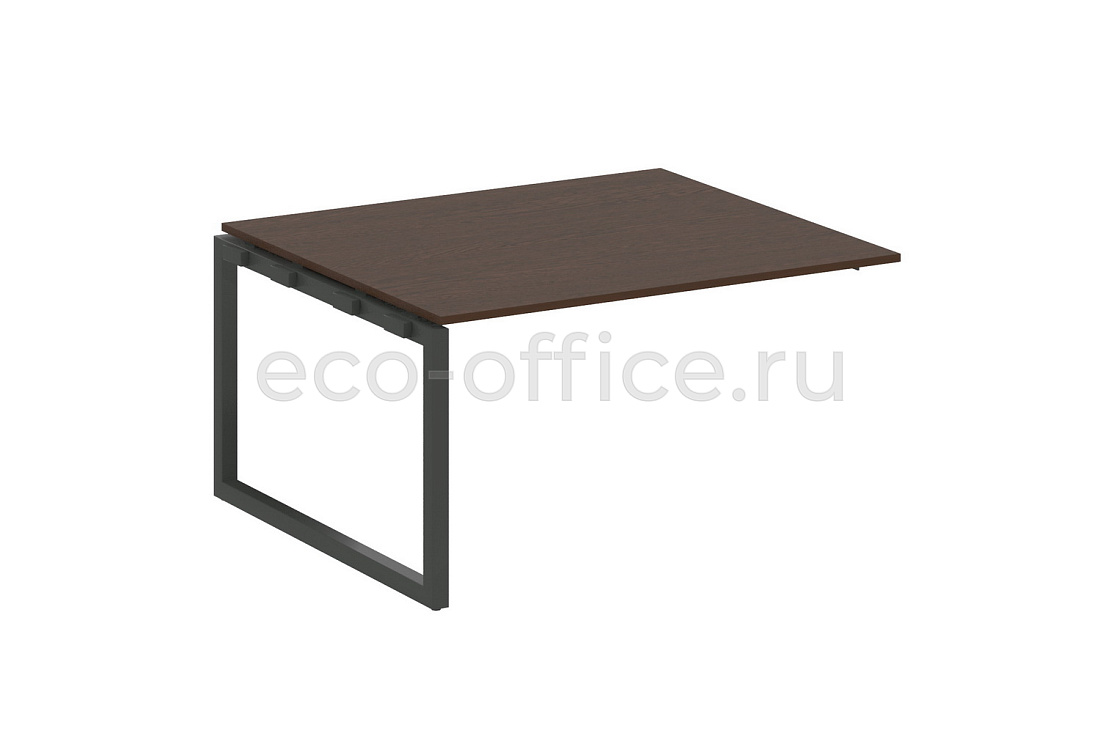 Проходной наборный элемент переговорного стола METAL SYSTEM QUATTRO 5x5 50БО.ППРГ-3 Венге Цаво / Антрацит металл  стоимость