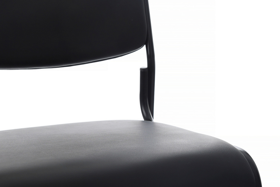 кресло rv chair nix omkl-01b чёрная экокожа / чёрный металл фото