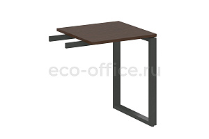 Приставной элемент на О-образном м/к METAL SYSTEM STYLE БО.ПР-1 Венге Цаво / Антрацит металл фото