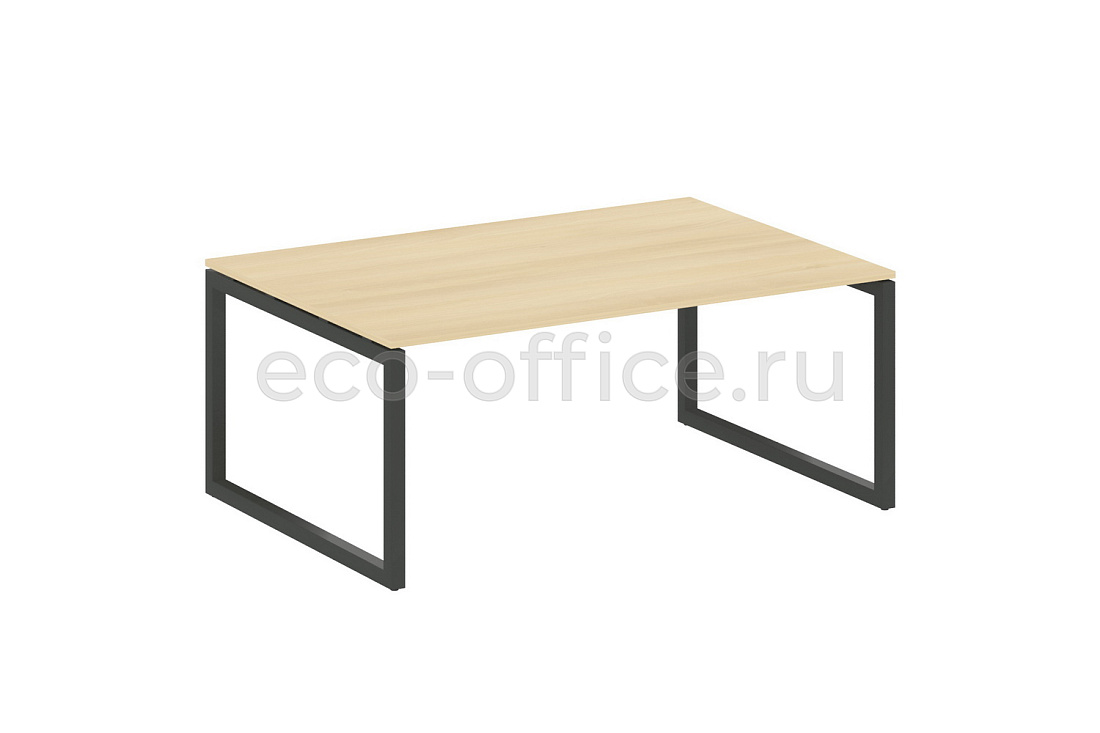 Стол переговорный (1 столешница) METAL SYSTEM QUATTRO 5x5 50БО.ПРГ-1.5 Акация Лорка / Антрацит металл  стоимость