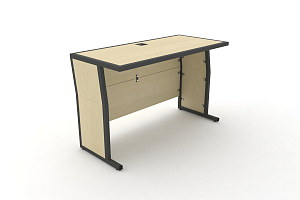 Стол для преподавателя DESK DK-1200U Клён / Антрацит металл фото
