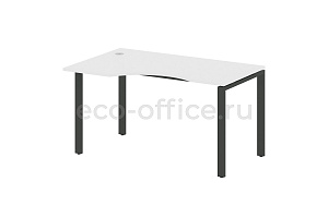 Стол криволинейный левый METAL SYSTEM STYLE БП.СА-2 (L) Белый / Антрацит металл фото
