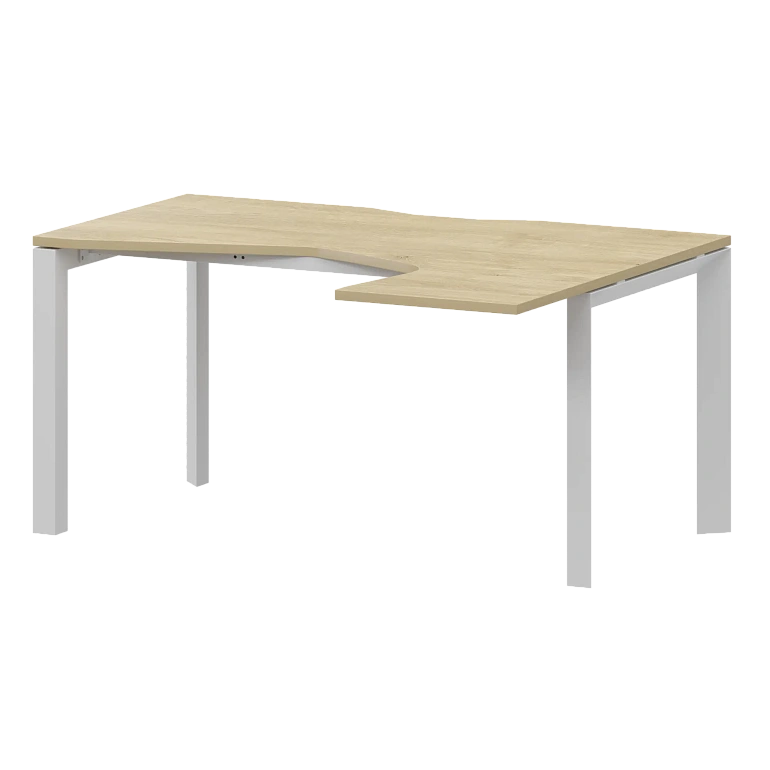 стол эргономичный правый на металлокаркасе protech нтмп.п-040.пр баттл рок/белый фото