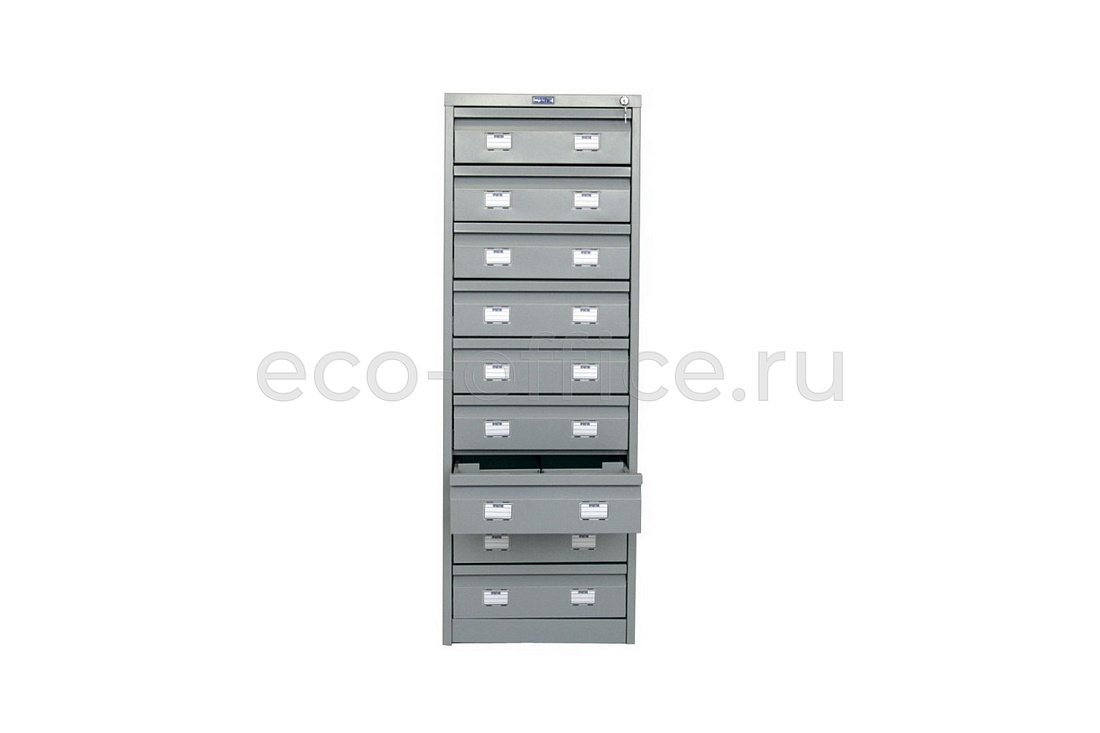 Шкаф картотека ПРАКТИК AFC-09С Серый RAL 7038  стоимость