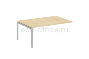 Проходной наборный элемент переговорного стола METAL SYSTEM QUATTRO 5x5 50БП.ППРГ-5 Акация Лорка / Серый металл фото