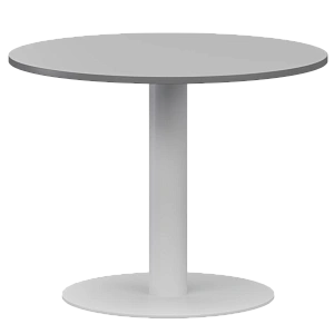 Стол круглый Protech АМ-Д90 Серый/Белый фото