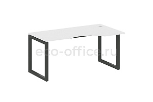 Стол криволинейный правый METAL SYSTEM QUATTRO 5x5 50БО.СА-1 Пр Белый / Антрацит металл фото