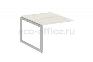Проходной наборный элемент переговорного стола METAL SYSTEM QUATTRO 5x5 50БО.ППРГ-1 Дуб Наварра / Серый металл фото