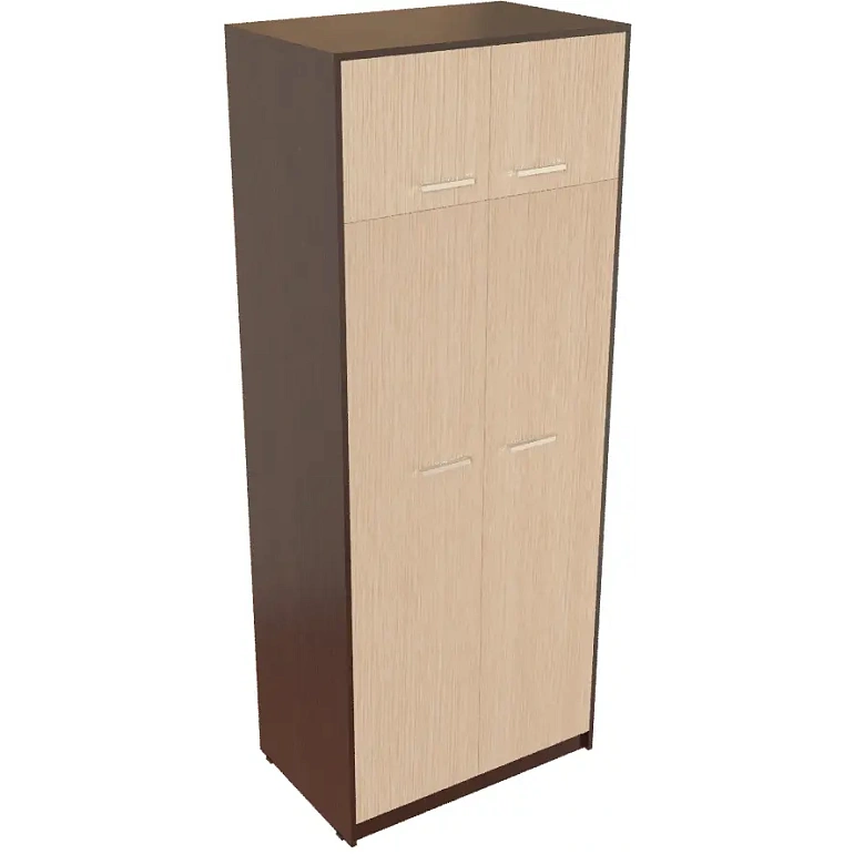 шкаф комбинированный с антресолью protech т-308 дуб венге/ясень шимо фото