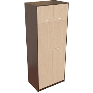 Шкаф комбинированный с антресолью Protech Т-308 Дуб венге/Ясень шимо фото