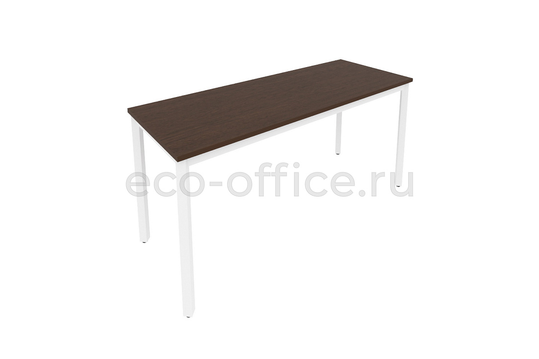 Стол письменный на металлокаркасе SLIM SYSTEM С.СП-6.1 Венге Цаво / Белый металл купить в Москве