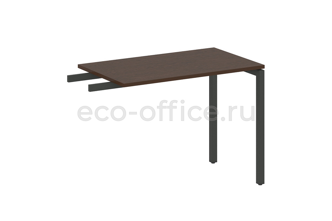 Приставной элемент на П-образном м/к METAL SYSTEM QUATTRO 4x4 40БП.ПР-3 Венге Цаво / Антрацит металл  стоимость
