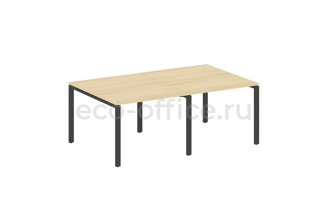 Стол переговорный (2 столешницы) METAL SYSTEM STYLE БП.ПРГ-2.1 Акация Лорка / Антрацит металл  стоимость