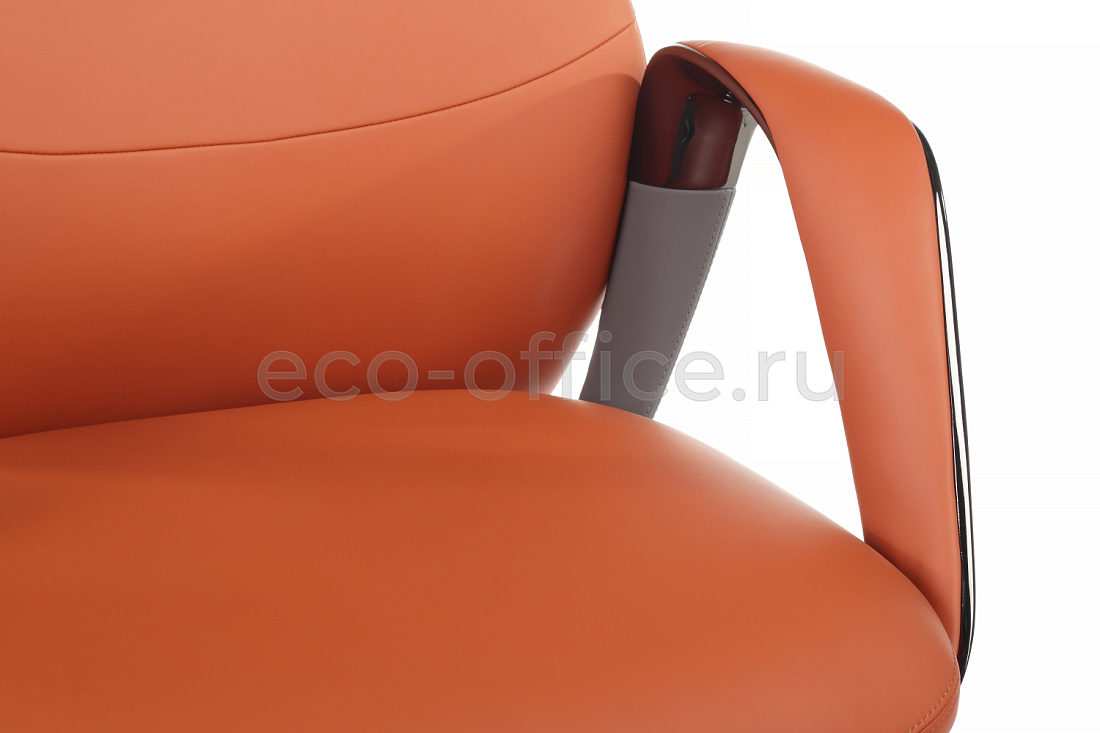 Кресло руководителя RV Design NAPOLI YZPN-YR020 Оранжевая кожа  стоимость