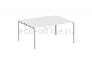 Стол переговорный (1 столешница) METAL SYSTEM QUATTRO 4x4 40БП.ПРГ-1.4 Белый / Серый металл фото