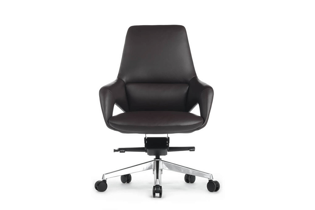 Кресло руководителя RV Design AURA-M FK005-B Тёмно-коричневая кожа стоимость