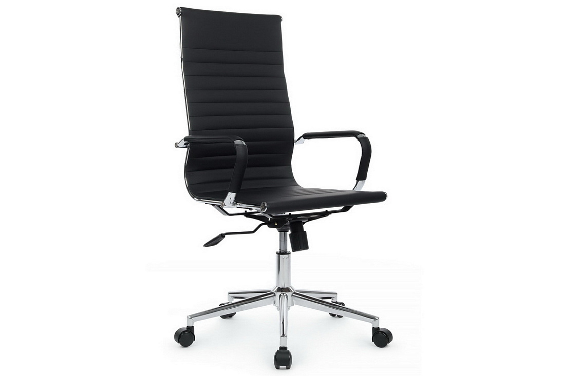 Кресло руководителя RV Chair HUGO 6002-1SEC Чёрная экокожа стоимость