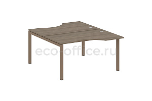 Рабочая станция криволинейная METAL SYSTEM QUATTRO 5x5 50БП.РАС-СА-2.2 Вяз Благородный / Мокко металл фото