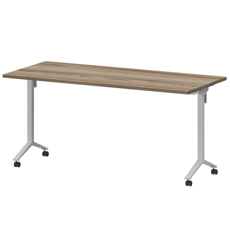 стол мобильный складной protech мб25-160.70 дуб сафари/белый фото