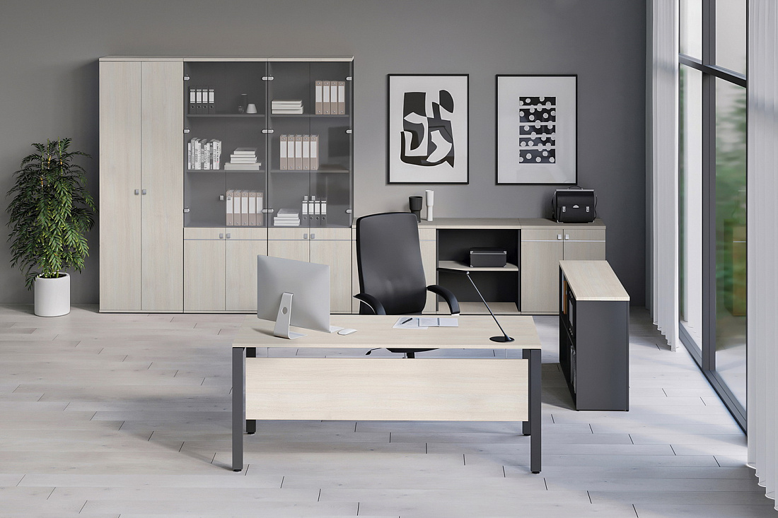 мебель для персонала tess дуб шамони светлый фото