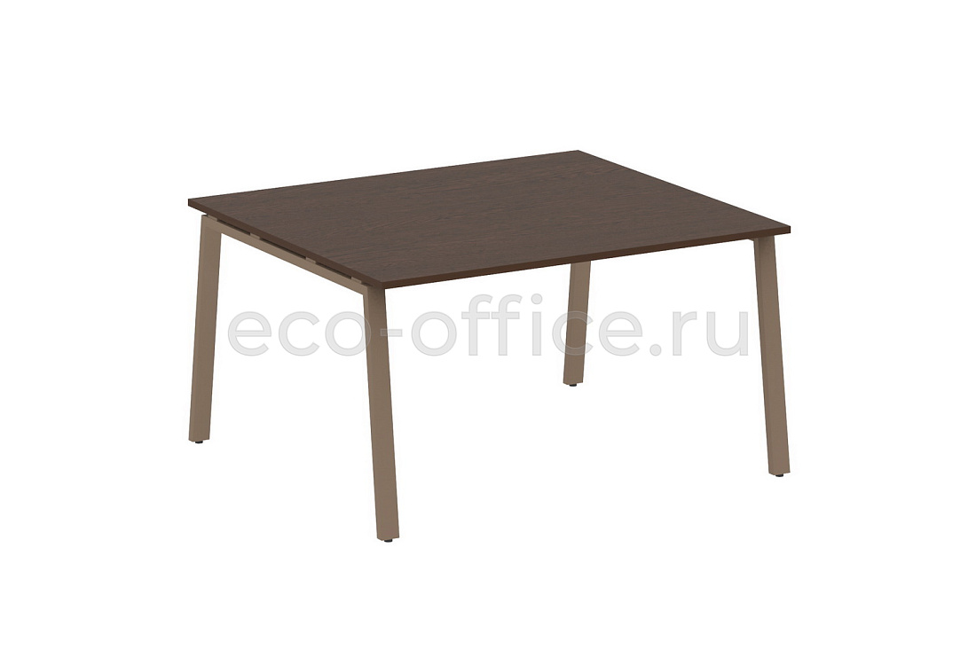 Стол переговорный (1 столешница) METAL SYSTEM STYLE БА.ПРГ-1.3 Венге Цаво / Мокко металл  стоимость