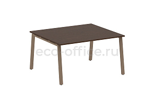 Стол переговорный (1 столешница) METAL SYSTEM STYLE БА.ПРГ-1.3 Венге Цаво / Мокко металл фото